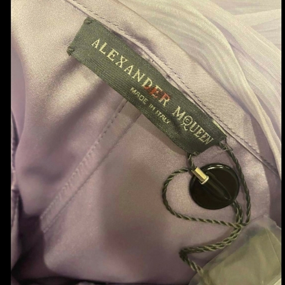 Alexander MQueen One Shoulder Silk Chiffon - Picture 15 of 16